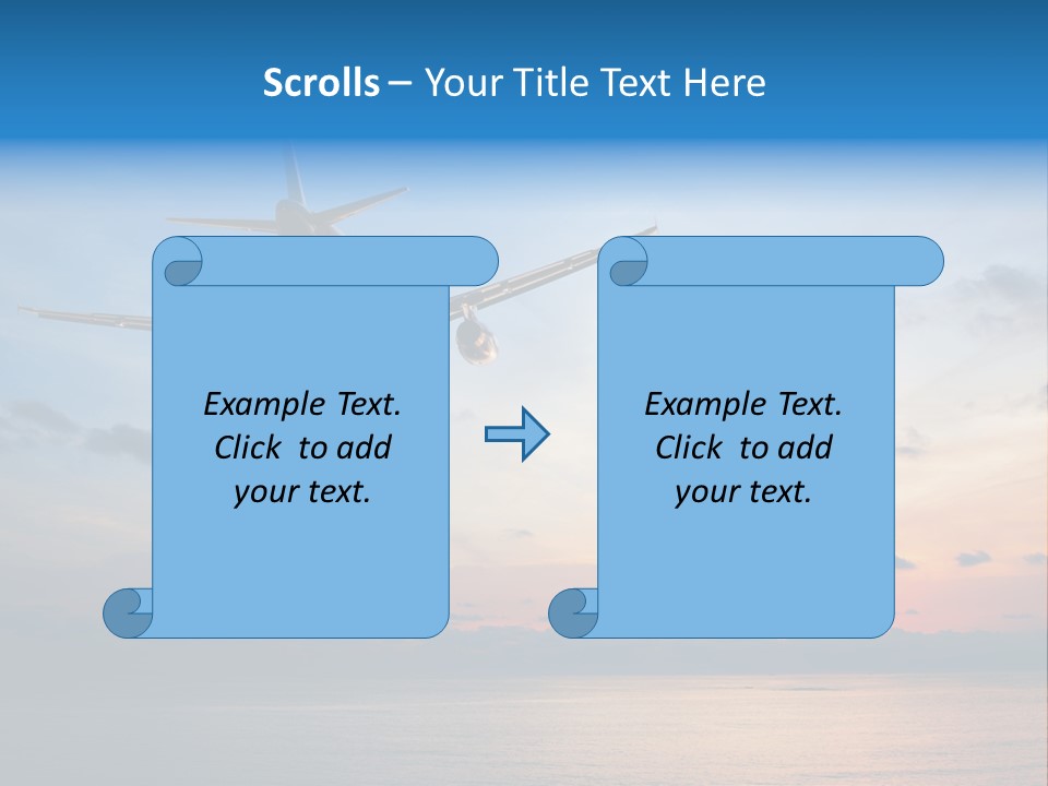 Sunrise Airport Sun PowerPoint Template
