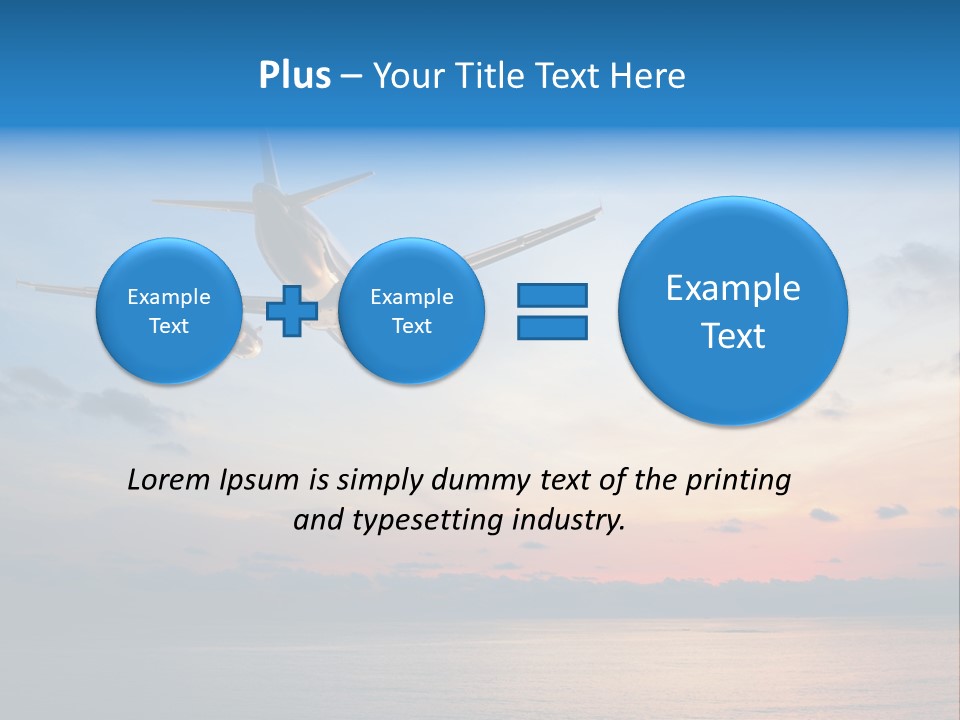 Sunrise Airport Sun PowerPoint Template