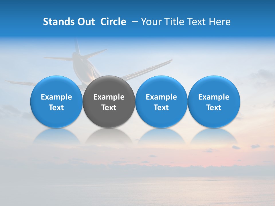 Sunrise Airport Sun PowerPoint Template
