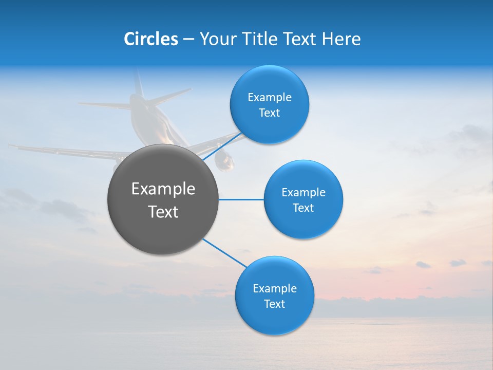 Sunrise Airport Sun PowerPoint Template