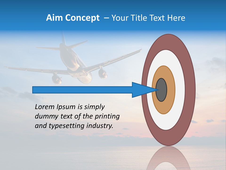 Sunrise Airport Sun PowerPoint Template