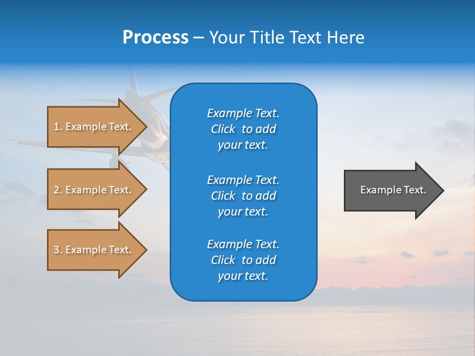 Sunrise Airport Sun PowerPoint Template
