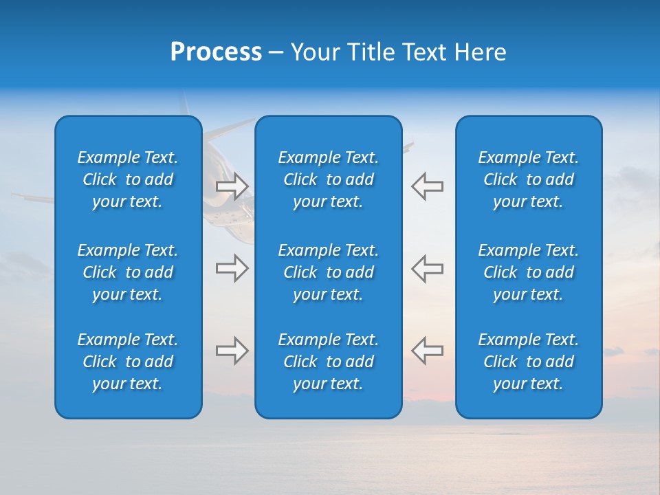 Sunrise Airport Sun PowerPoint Template