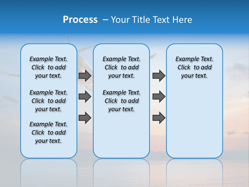 Sunrise Airport Sun PowerPoint Template