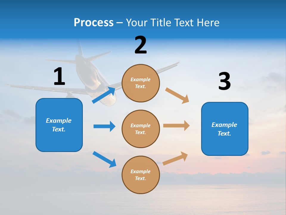 Sunrise Airport Sun PowerPoint Template