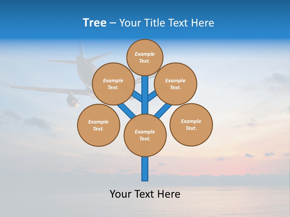 Sunrise Airport Sun PowerPoint Template