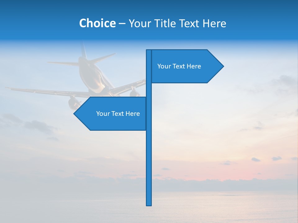 Sunrise Airport Sun PowerPoint Template