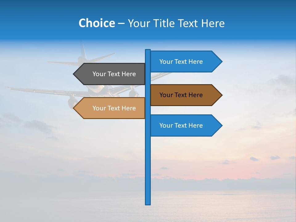 Sunrise Airport Sun PowerPoint Template