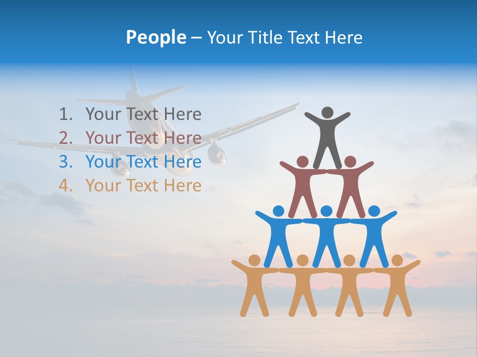 Sunrise Airport Sun PowerPoint Template