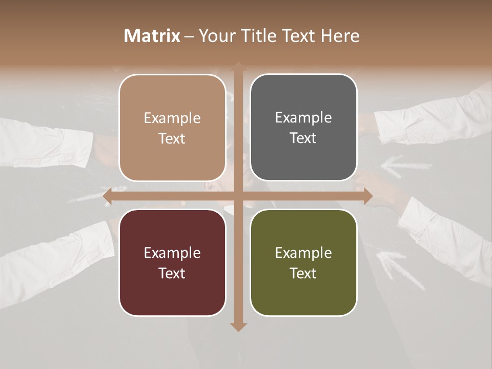 Arrow Moving Continental PowerPoint Template