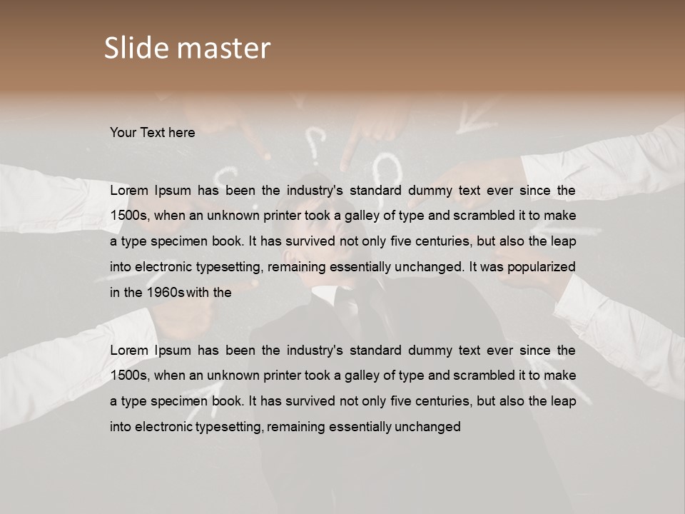 Arrow Moving Continental PowerPoint Template