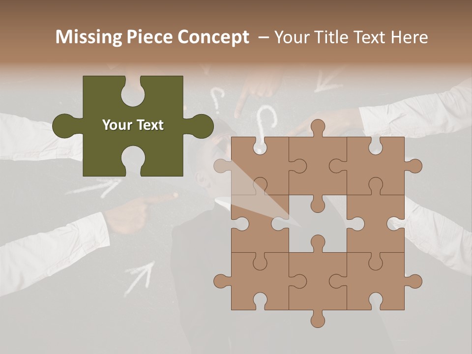 Arrow Moving Continental PowerPoint Template