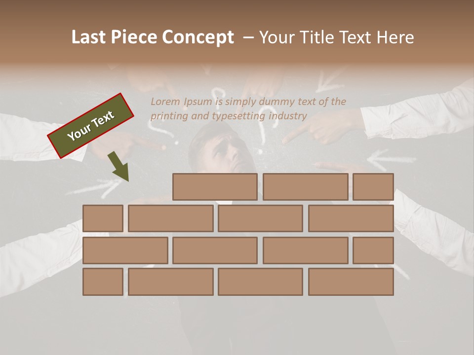 Arrow Moving Continental PowerPoint Template