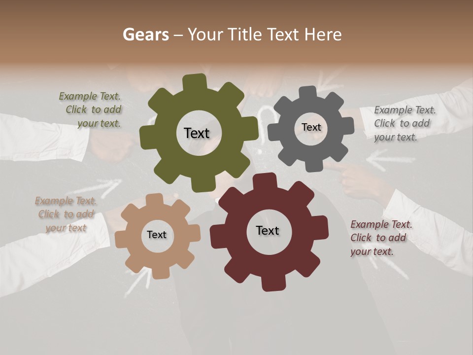 Arrow Moving Continental PowerPoint Template
