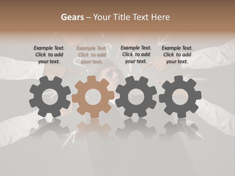 Arrow Moving Continental PowerPoint Template