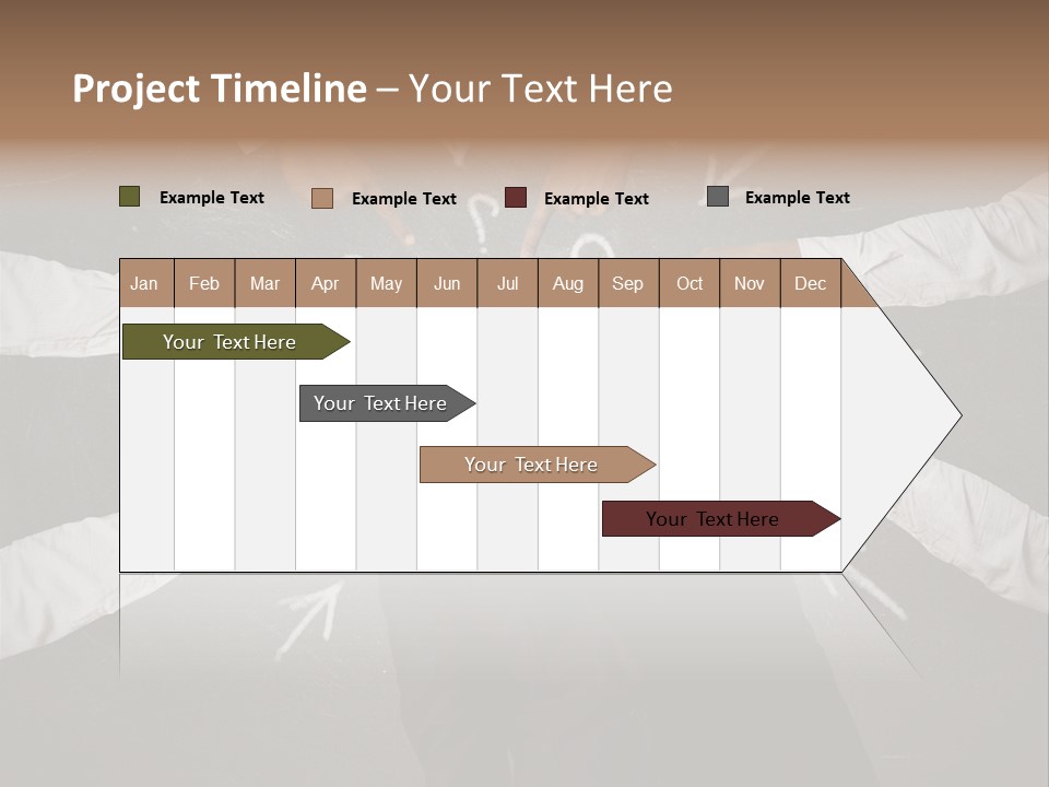 Arrow Moving Continental PowerPoint Template