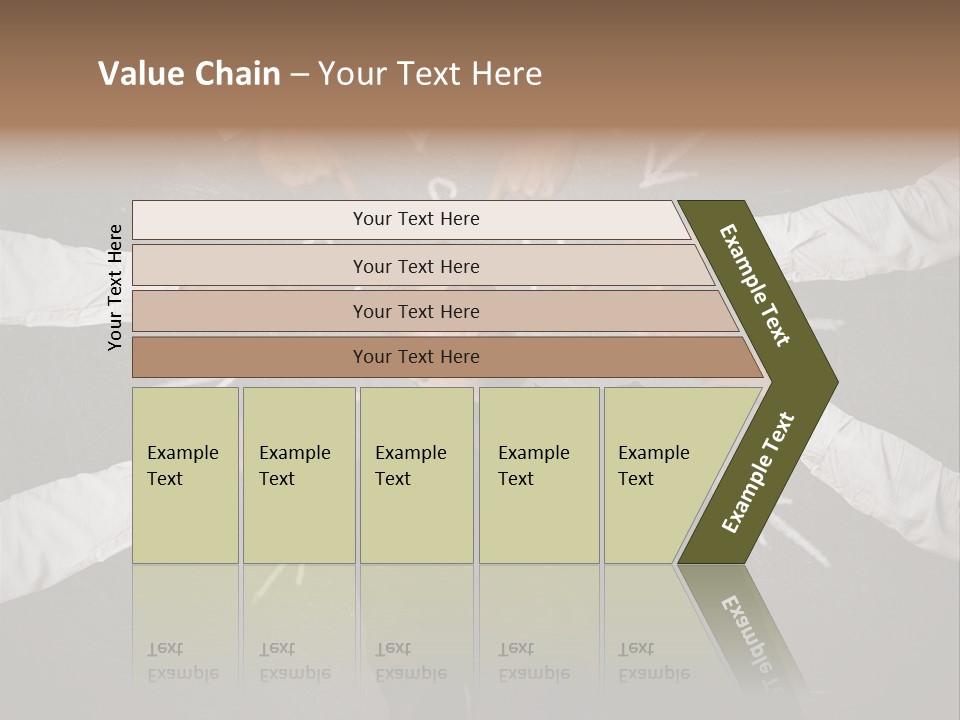 Arrow Moving Continental PowerPoint Template