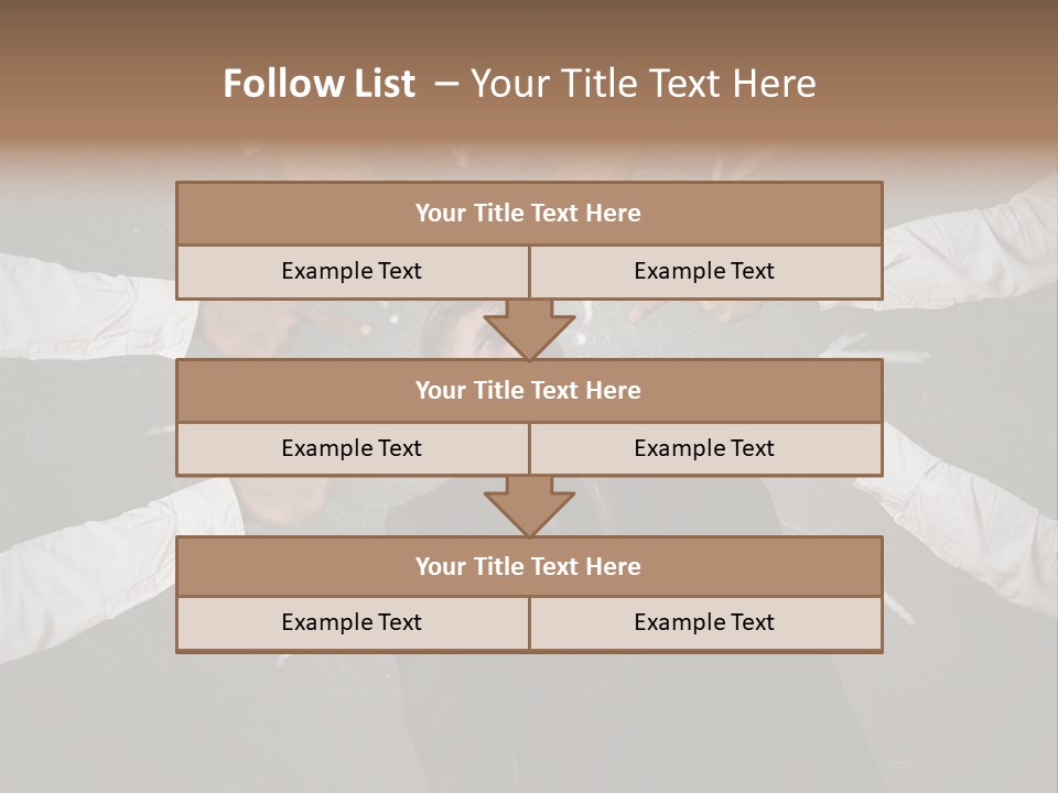 Arrow Moving Continental PowerPoint Template