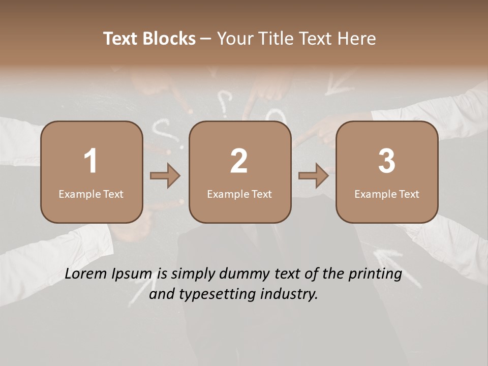 Arrow Moving Continental PowerPoint Template