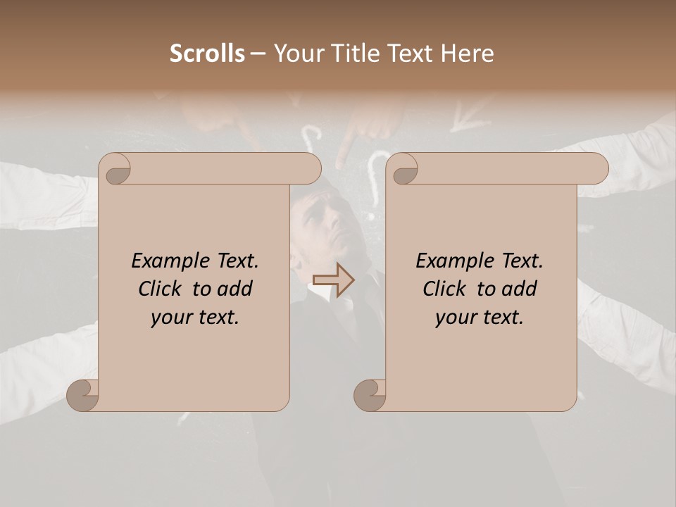 Arrow Moving Continental PowerPoint Template