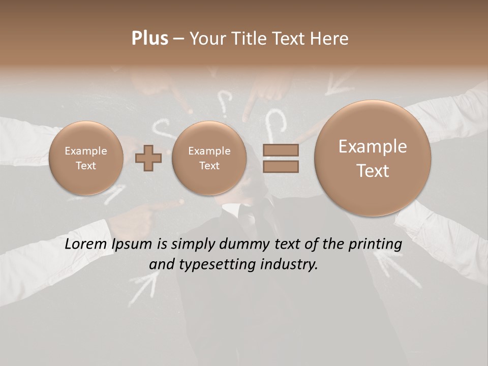 Arrow Moving Continental PowerPoint Template