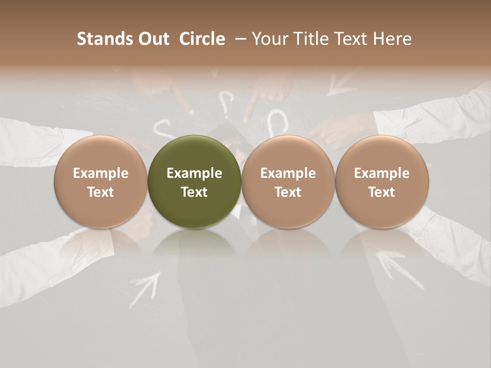 Arrow Moving Continental PowerPoint Template