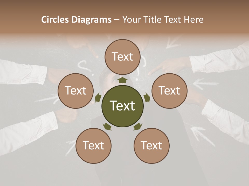 Arrow Moving Continental PowerPoint Template