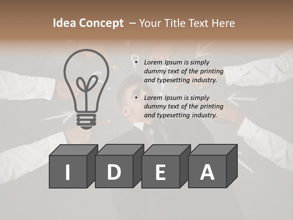 Arrow Moving Continental PowerPoint Template