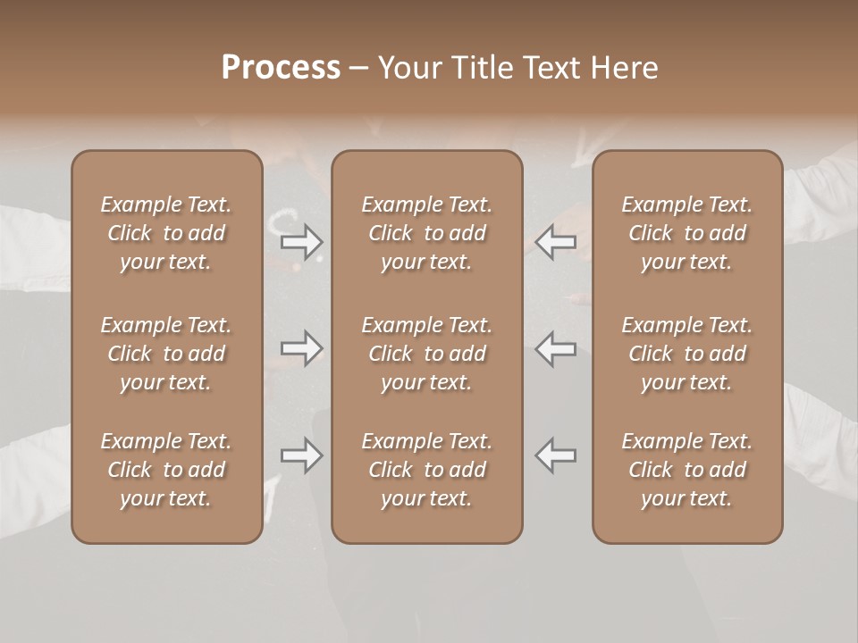 Arrow Moving Continental PowerPoint Template
