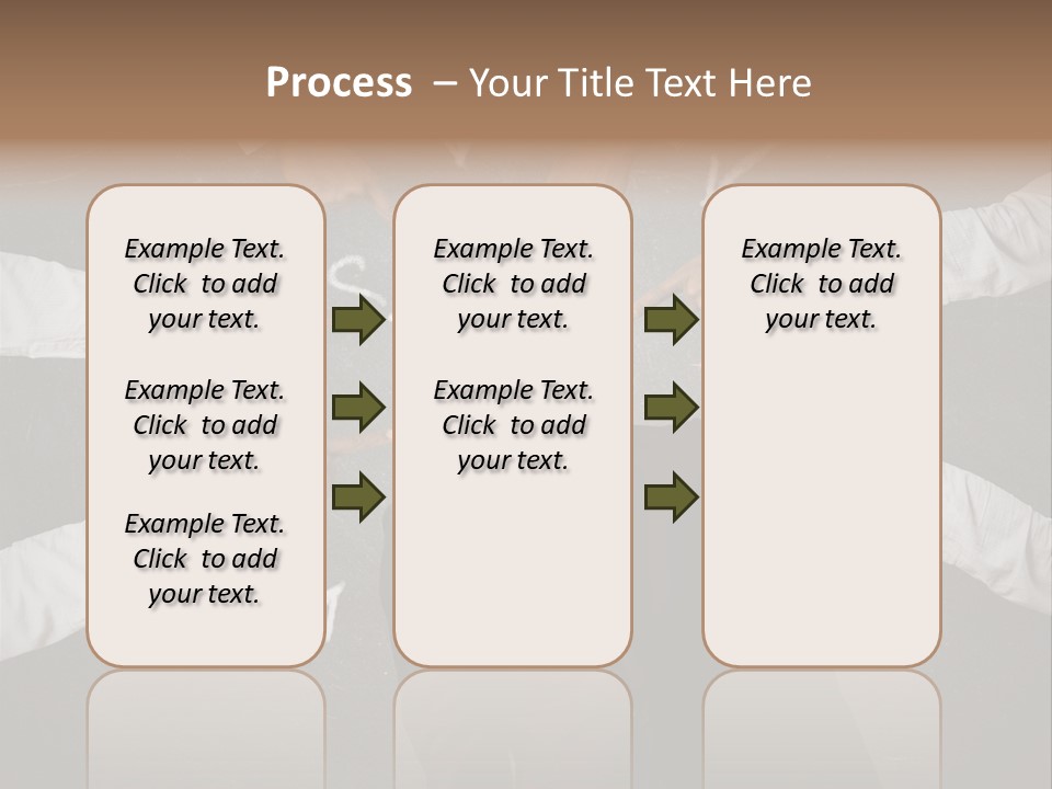 Arrow Moving Continental PowerPoint Template