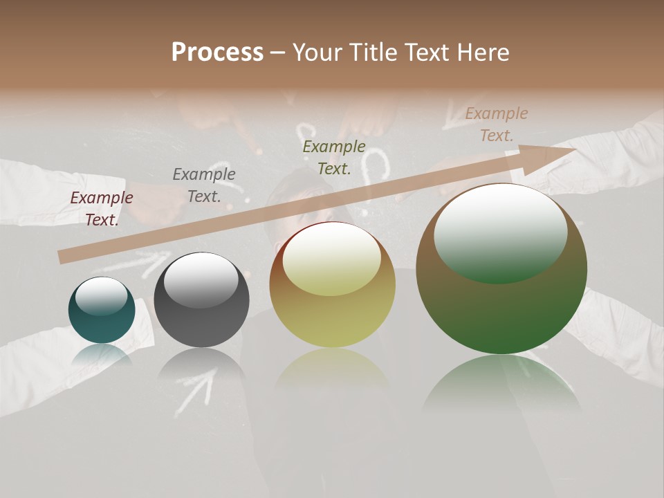 Arrow Moving Continental PowerPoint Template