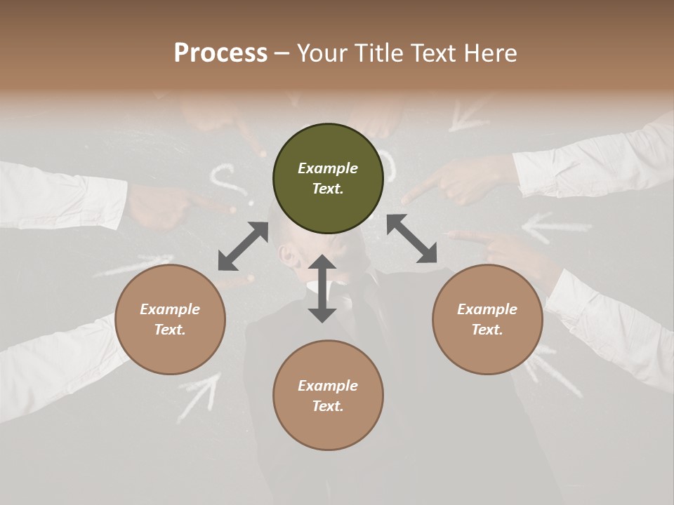 Arrow Moving Continental PowerPoint Template