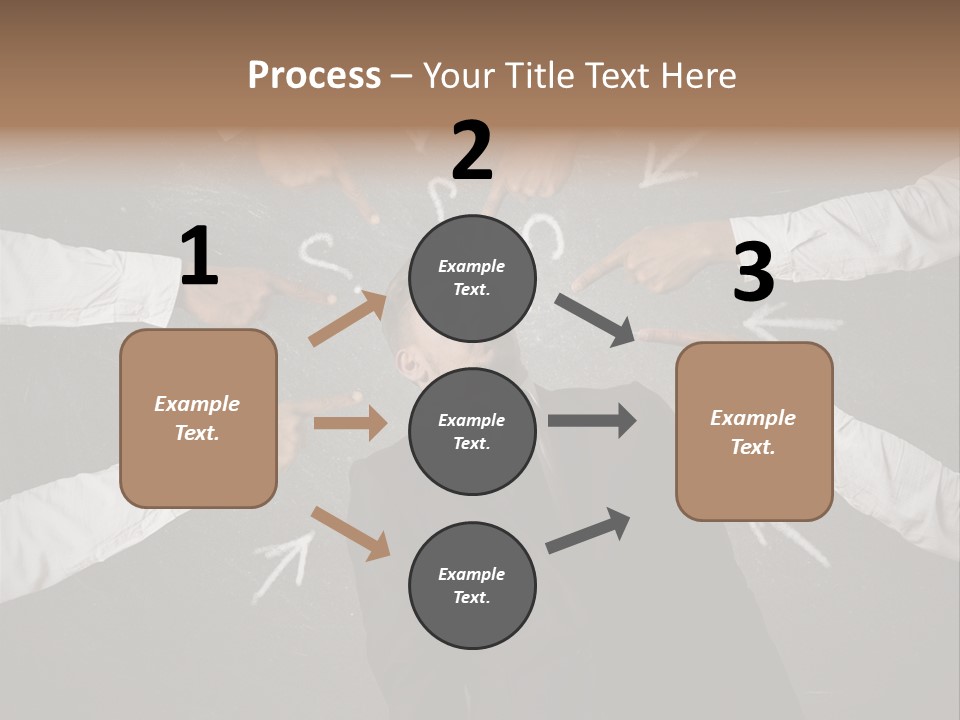 Arrow Moving Continental PowerPoint Template
