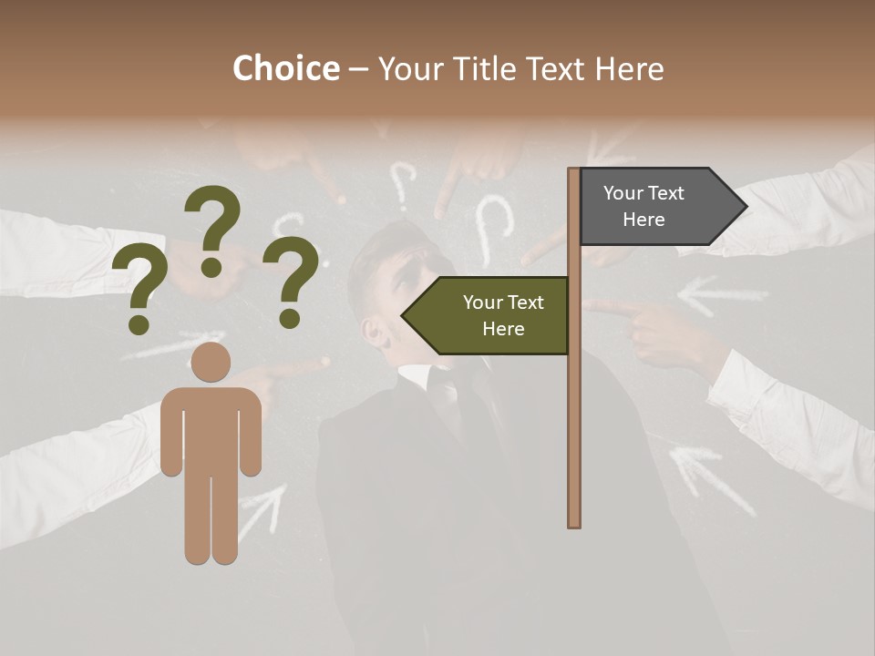 Arrow Moving Continental PowerPoint Template