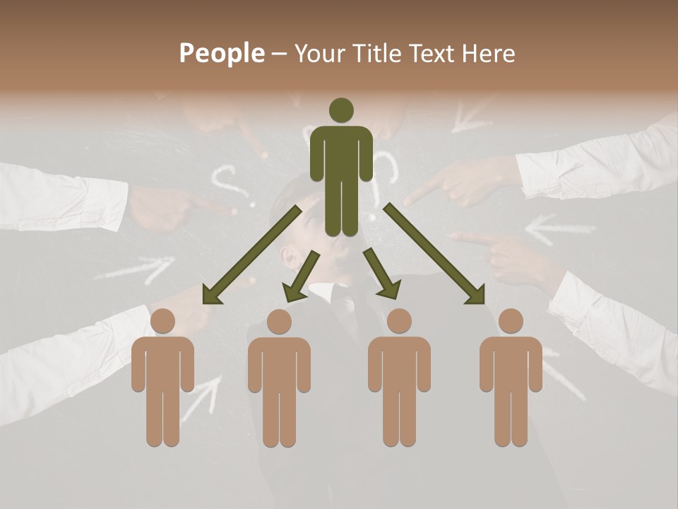 Arrow Moving Continental PowerPoint Template