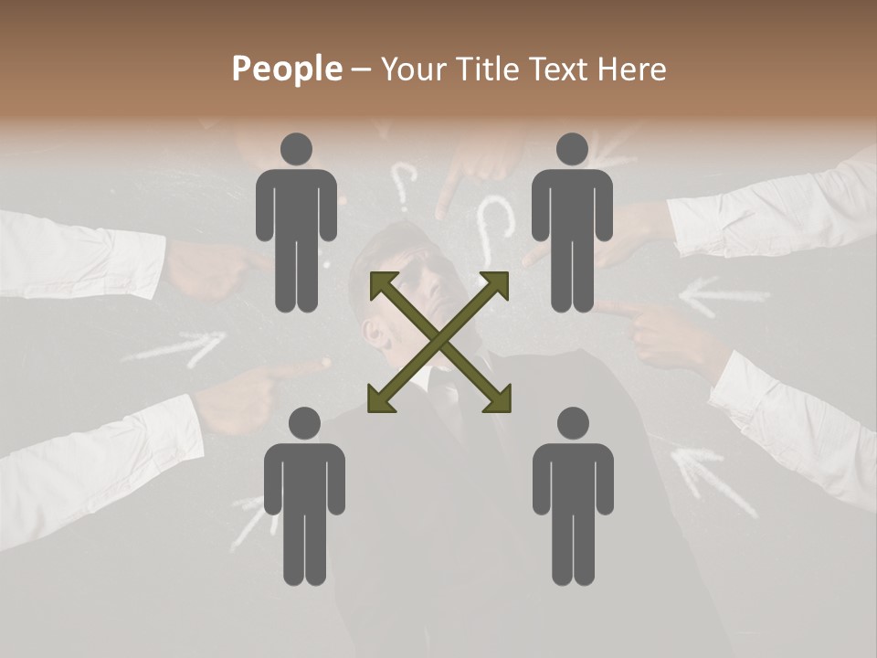 Arrow Moving Continental PowerPoint Template