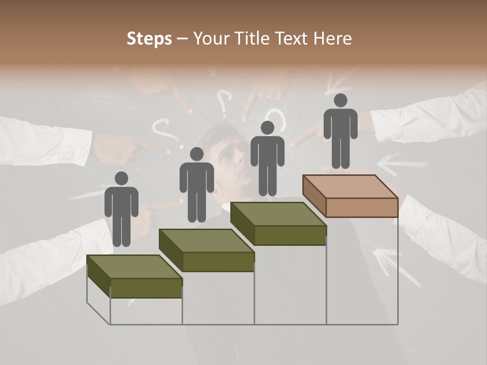 Arrow Moving Continental PowerPoint Template