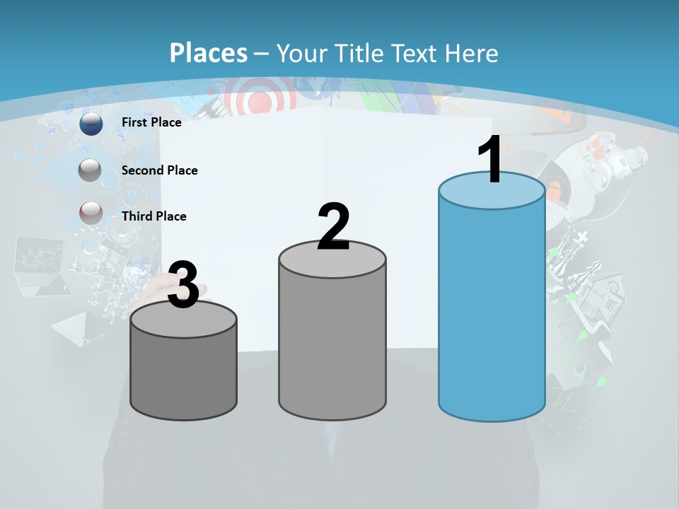 Book Chart Goals PowerPoint Template