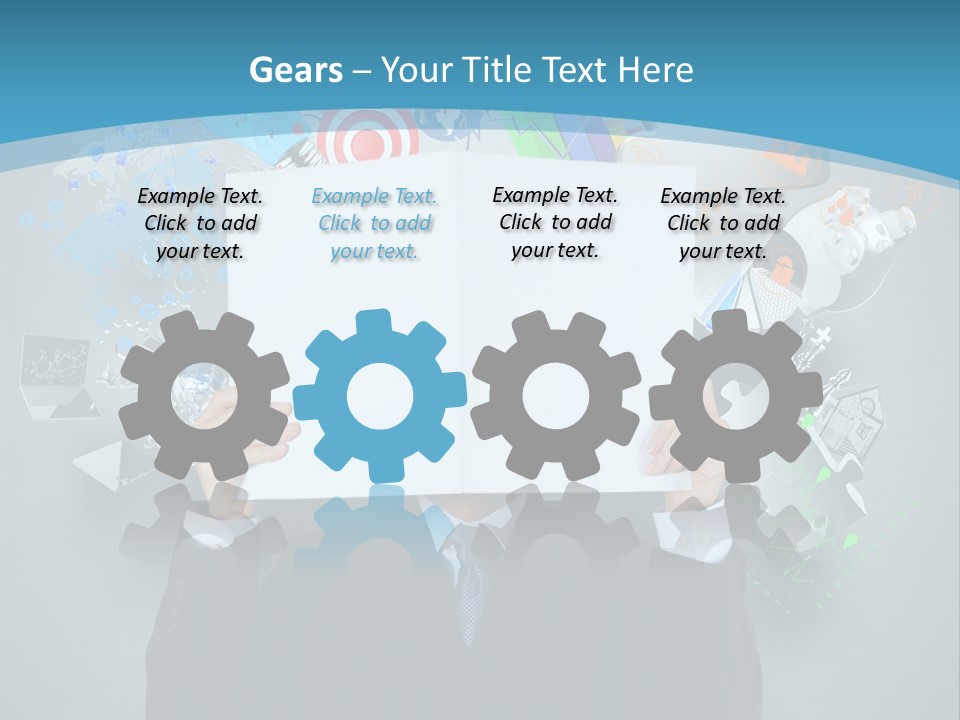 Book Chart Goals PowerPoint Template