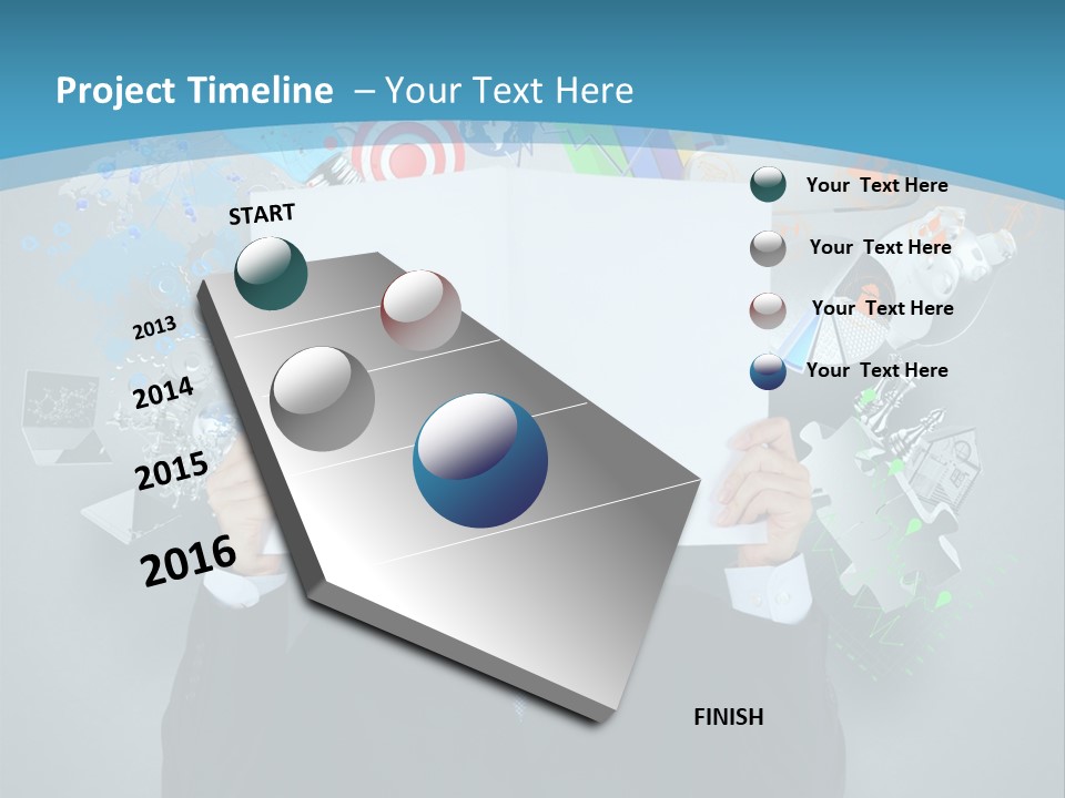 Book Chart Goals PowerPoint Template