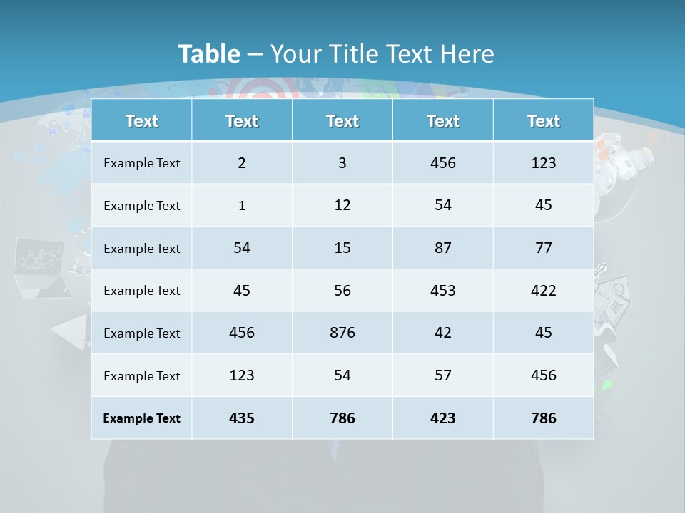 Book Chart Goals PowerPoint Template