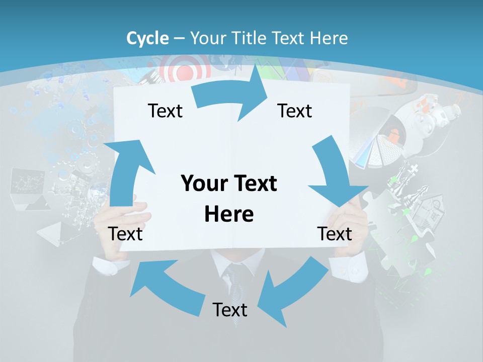 Book Chart Goals PowerPoint Template