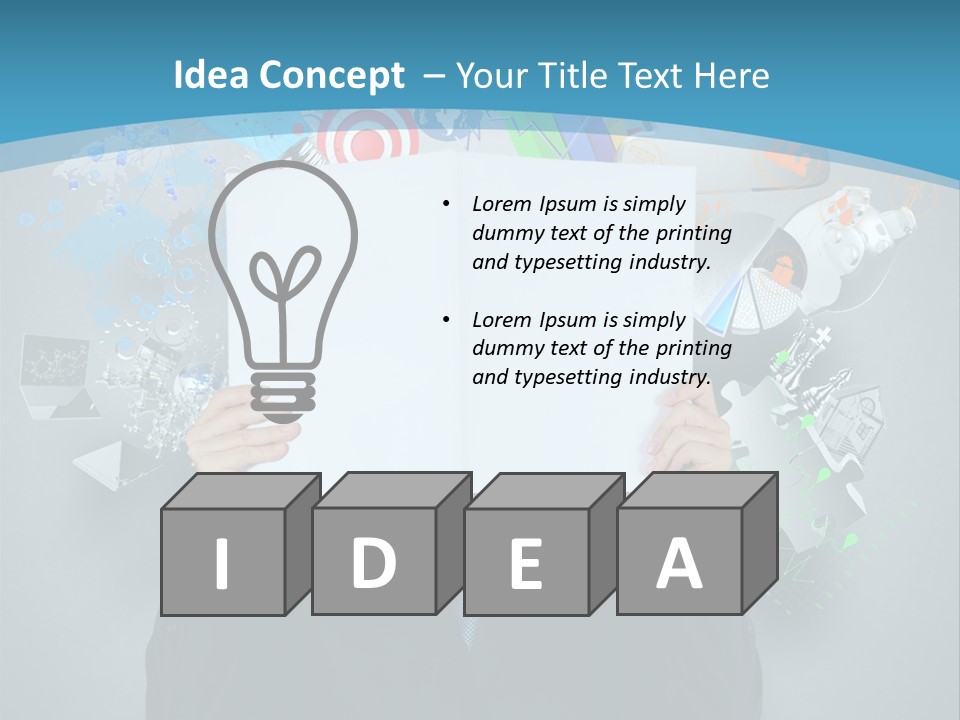 Book Chart Goals PowerPoint Template