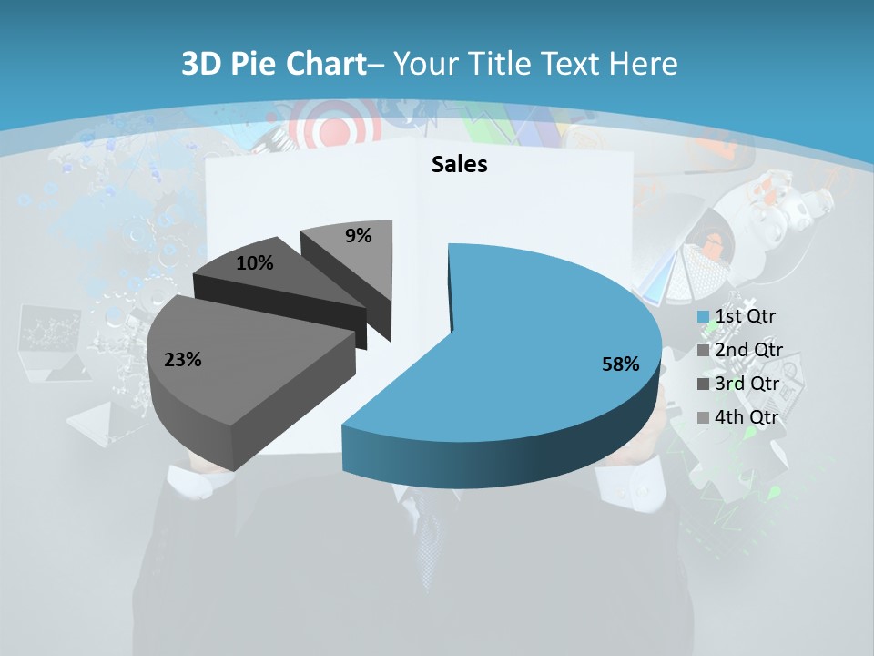 Book Chart Goals PowerPoint Template