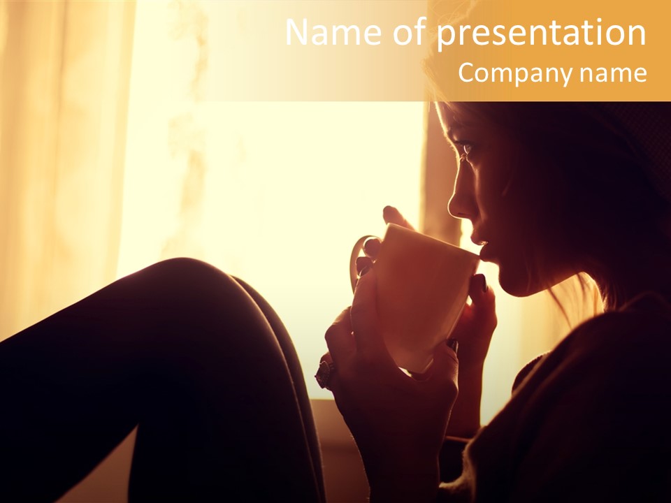 Beauty Espresso Drink PowerPoint Template