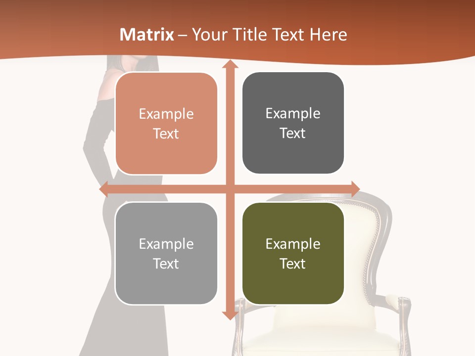 Elegance Indoors Women PowerPoint Template