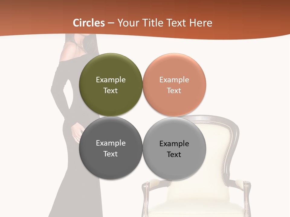 Elegance Indoors Women PowerPoint Template