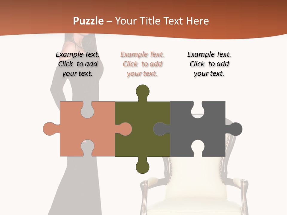 Elegance Indoors Women PowerPoint Template