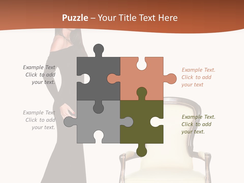 Elegance Indoors Women PowerPoint Template