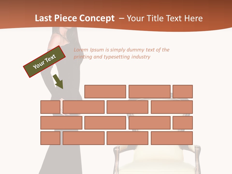 Elegance Indoors Women PowerPoint Template